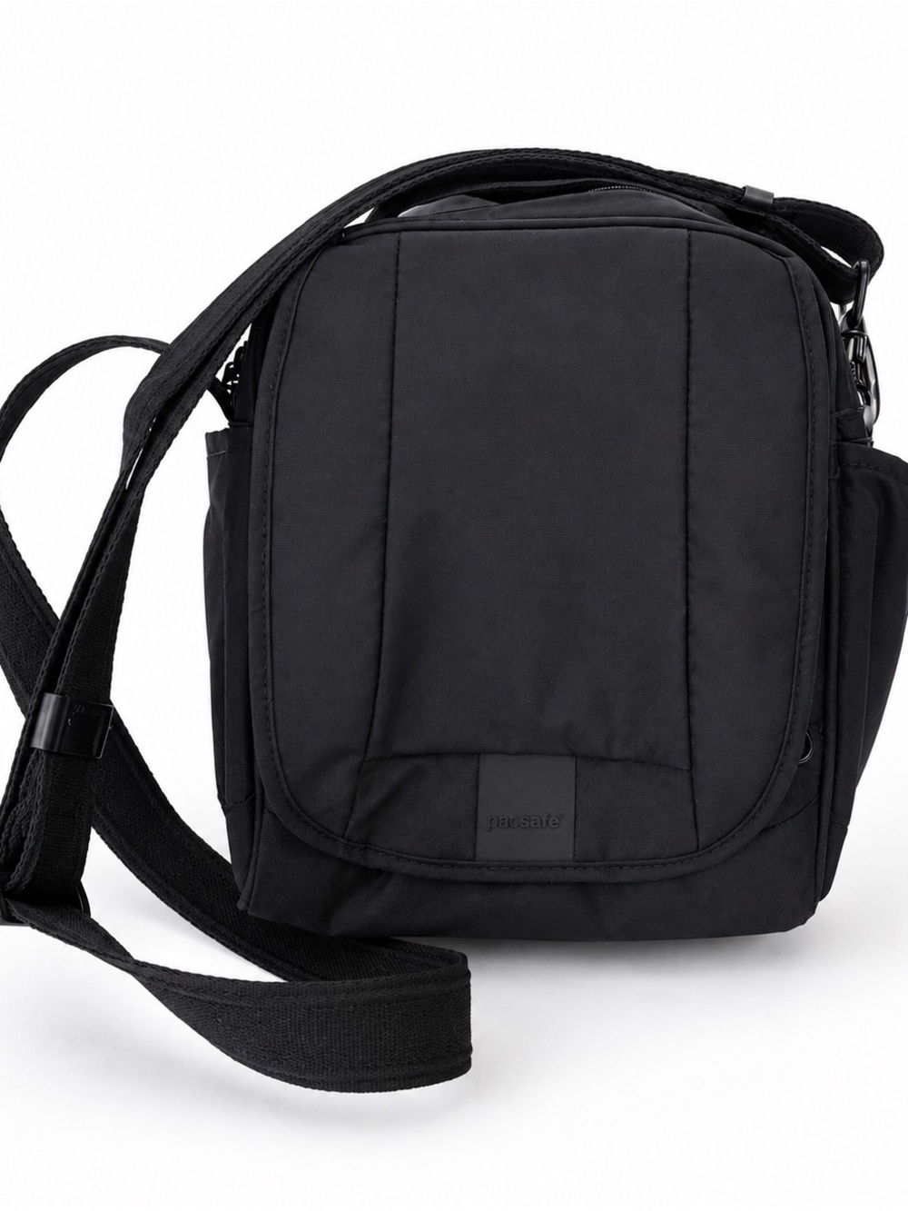 Pacsafe MetroSafe LS200 RFID Anti Theft Dual Lock Crossbody Travel Bag Black New